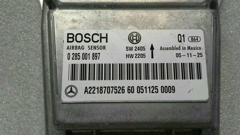 Mercedes S Class W221 Safety Module ECU A2218707526 Air Control Unit SRS