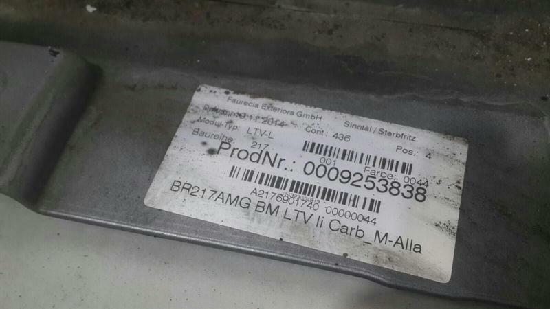 Mercedes S63 AMG W217 Left Side Skirt A2176980800 Side Sills Left CARBON