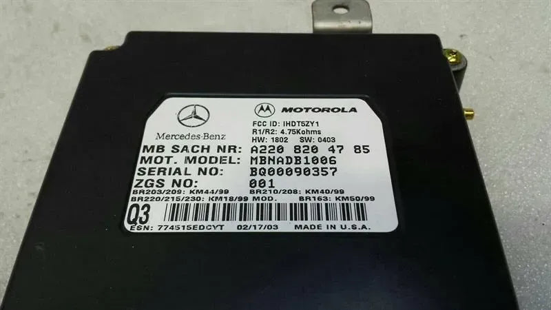 Mercedes S-class W220 Phone Voice Control Module A2208204785 Phone Control Unit