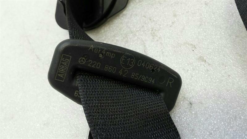 Mercedes S W220 front right seatbelt A2208604285 seat belt front belt re