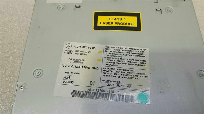 Mercedes E Class W211 CD Changer A2118705390 CD Changer