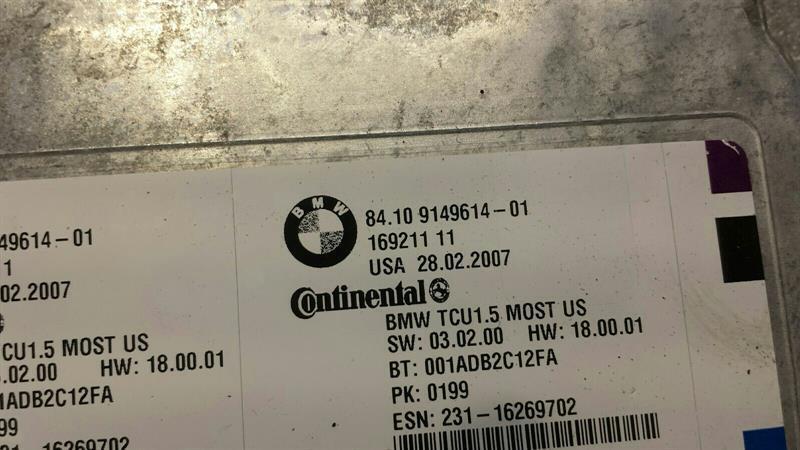 BMW 6 Series E63 Bluetooth Control Unit 9149614 Bluetooth Modules