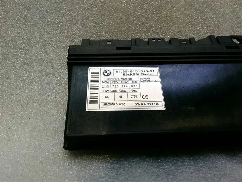 BMW 6 Series E63 E60 KBM Module 9151516 ECU