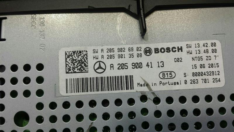Mercedes C Class W205 Navigation Monitor A2059004113 Sat Nav Display Screen.