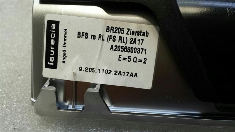 Mercedes C Class W205 RHD Dashboard Trim Set A2056800271 Right Handlebar Aluminium