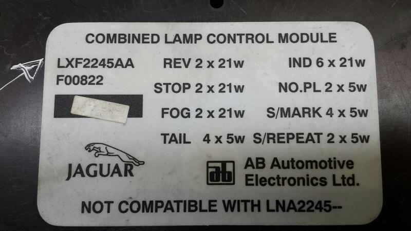 JAGUAR XJ X300 LAMP CONTROL MODULE LXF2245AA Light Control Unit