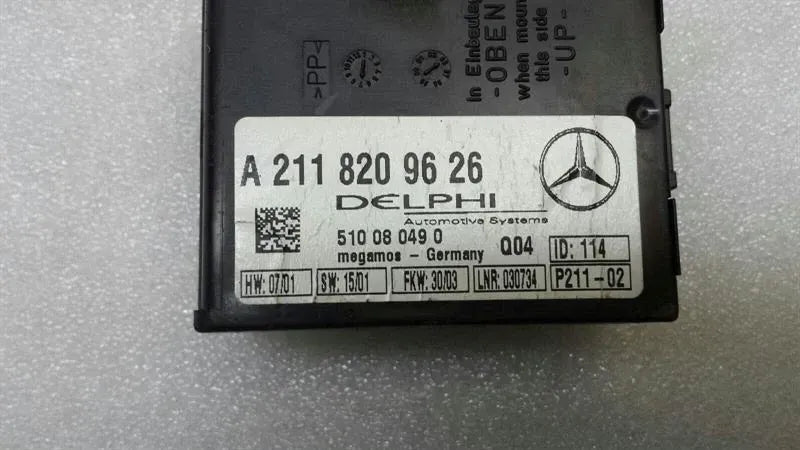 Mercedes E Class W211 control unit alarm system A2118209626 alarm modules