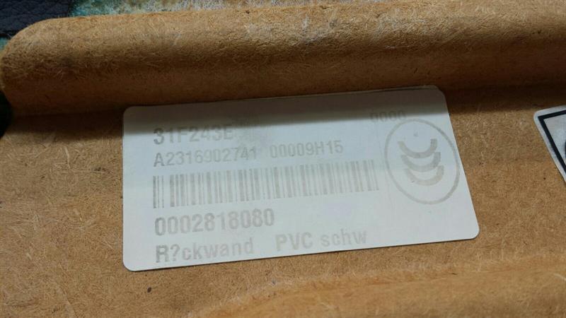 Mercedes SL R231 trim rear A2316902741 rear panel cover