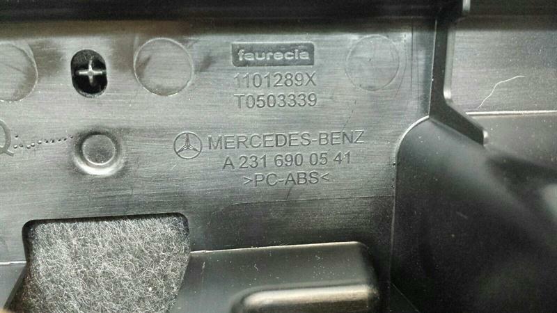 Mercedes SL R231 rear cover panel A2316900541 rear panel leather