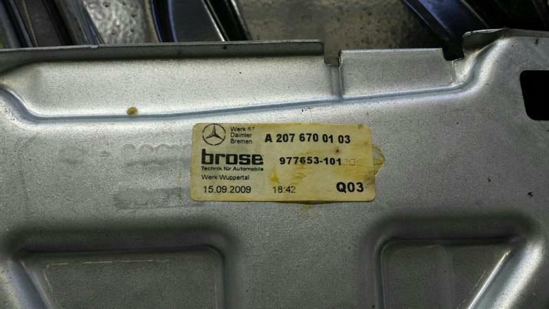 Mercedes E Class W207 RLH Rear Door Winder A2076700103 Window Regulator Rear Left