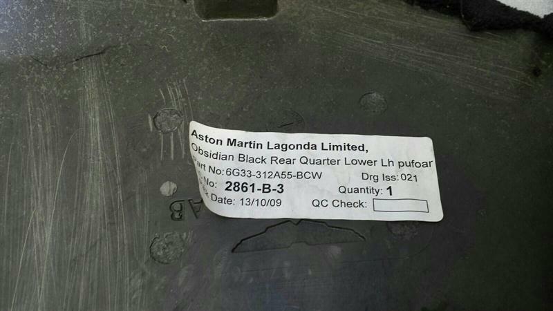 Aston Martin Vantage V8 Left Quarter Cover 6G33-312A55-BCW Cover Left