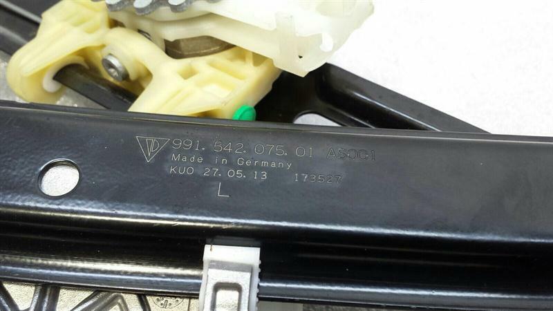 Porsche 911 991 Left Front Door Winder 99154207501 Window Regulator Front Left