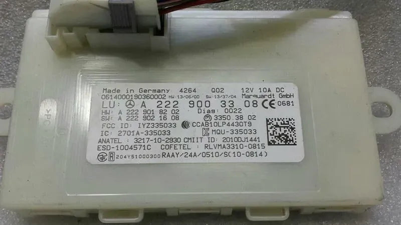 MERCEDES S-CLASS W222 ELECTRONIC MODULE A2229003308 ECU KEYLESS-GO