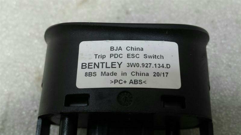 Bentley Continental GTC PDC TRIP Switch 3W0927134D Switch