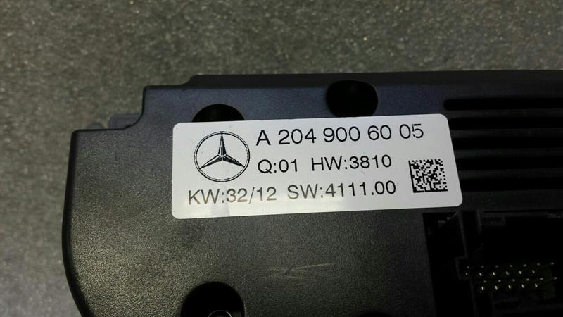 Mercedes CLS W218 Car Climate Control A2049006005 US Climate Control Panel