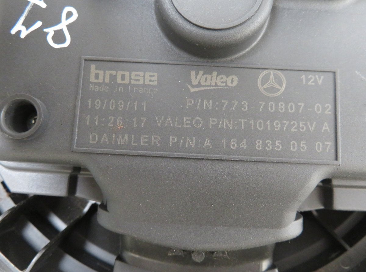 A1648350507 A1648350307 Heater Fan MERCEDES-BENZ GL-CLASS (X164) (2006-2012)