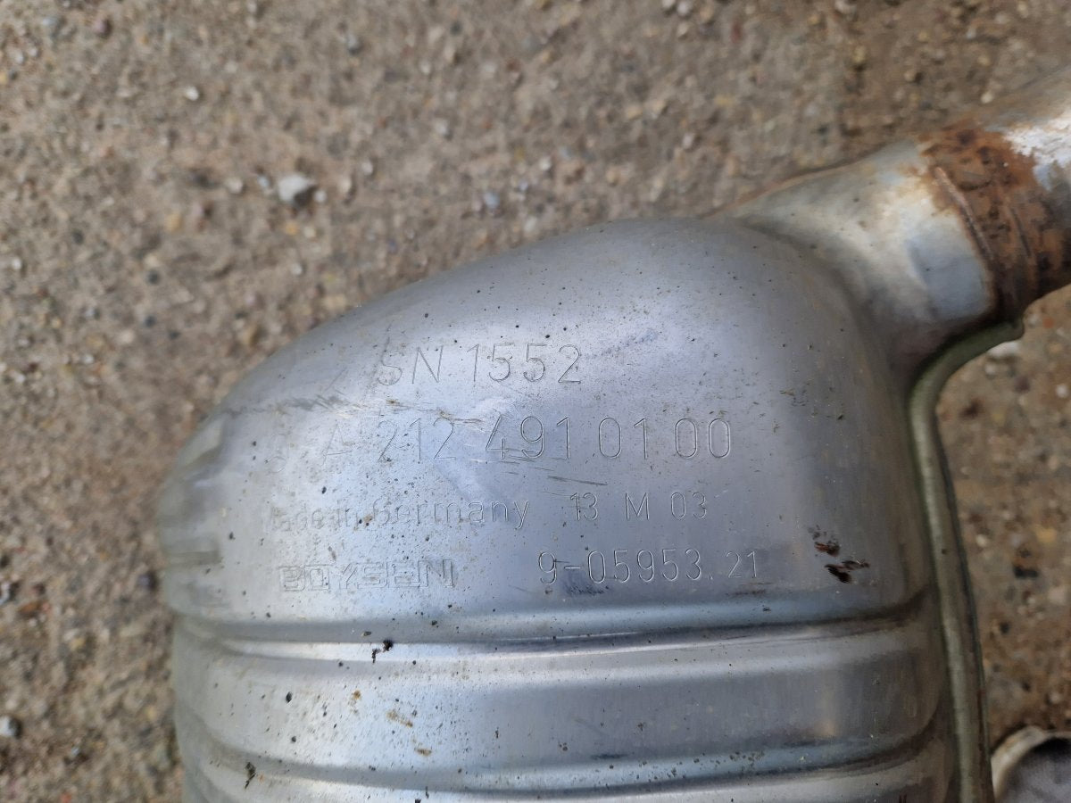 A2124910200 Exhaust rear silencer (muffler) MERCEDES-BENZ E-CLASS (W212) (2009-2016)