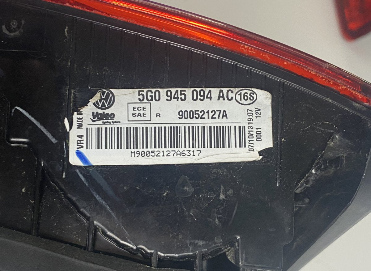 90052127A Inner tail light, right VW GOLF VII (5G1, BA5, BV5, BQ1, BE) (2012-2020)