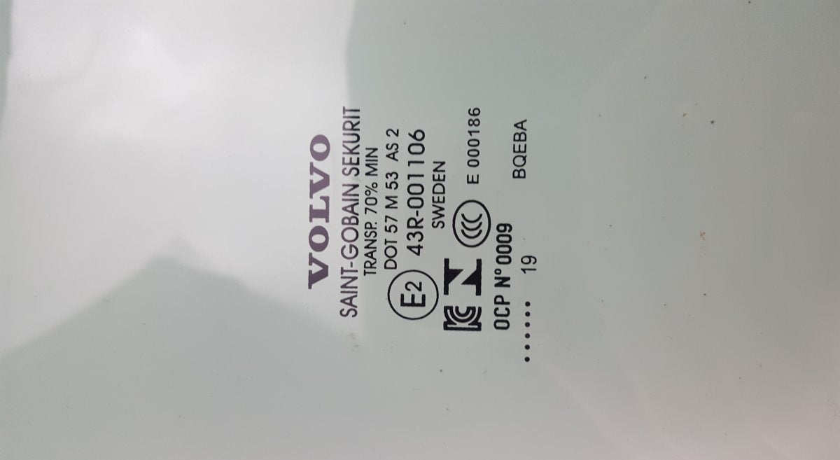 DOT57M53AS2 Door window glass front right VOLVO XC90 II (2014-)