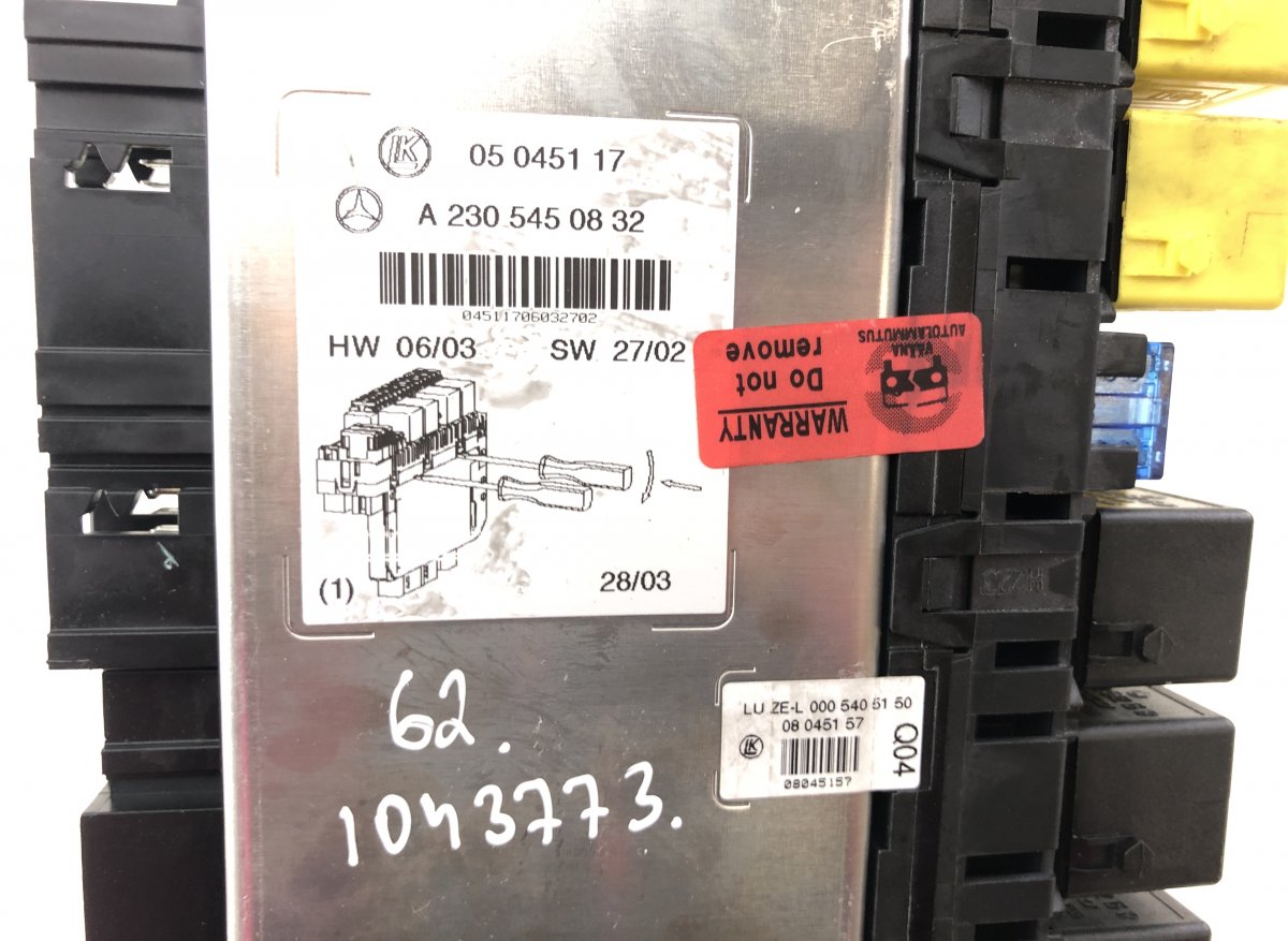 05045117 Fuse box MERCEDES-BENZ SL-CLASS (R230) (2001-2012)