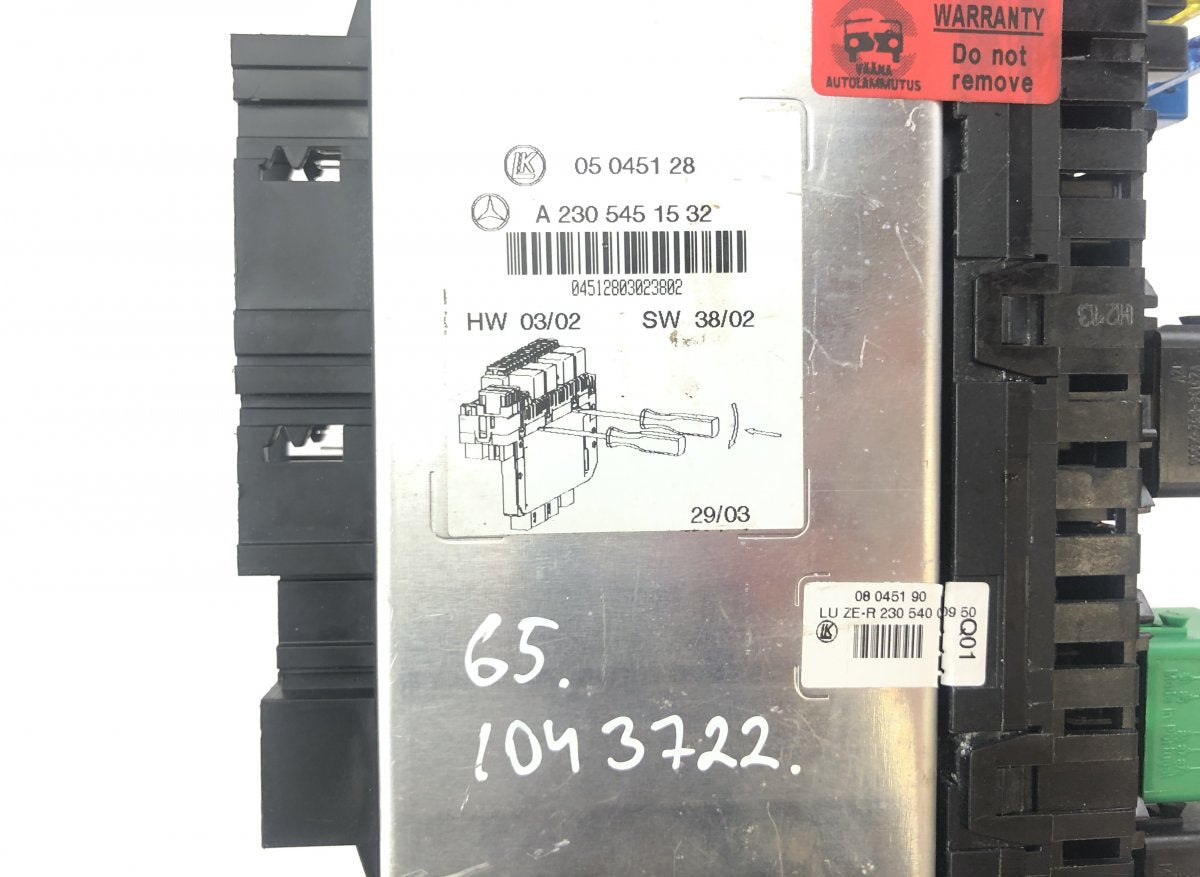 10091518 Fuse box MERCEDES-BENZ SL-CLASS (R230) (2001-2012)