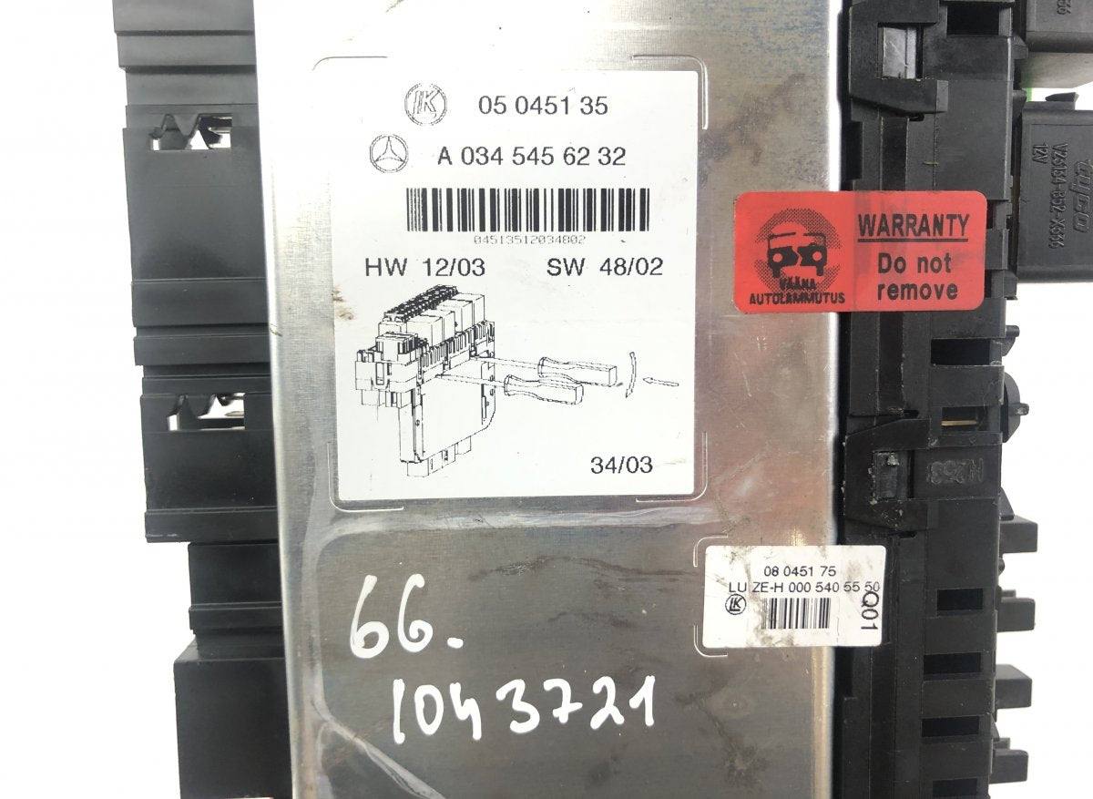 05045139 05045135 05045131 Fuse box MERCEDES-BENZ SL-CLASS (R230) (2001-2012)