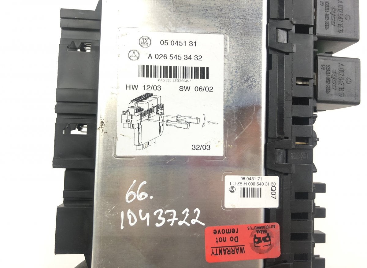05045139 05045135 05045131 Fuse box MERCEDES-BENZ SL-CLASS (R230) (2001-2012)