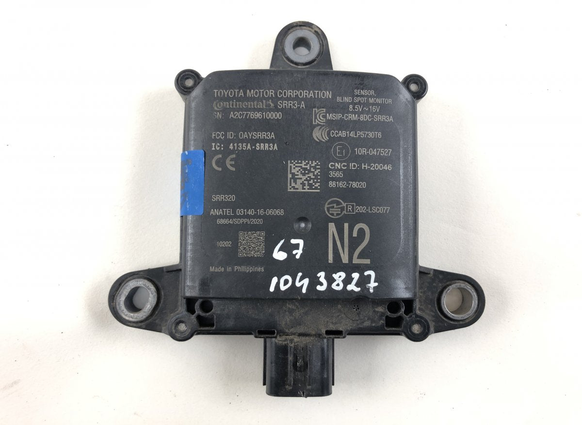 8816278020 A2C7769610000 BLIND SPOT radar sensor LEXUS NX I (AZ10) (2014-2021)