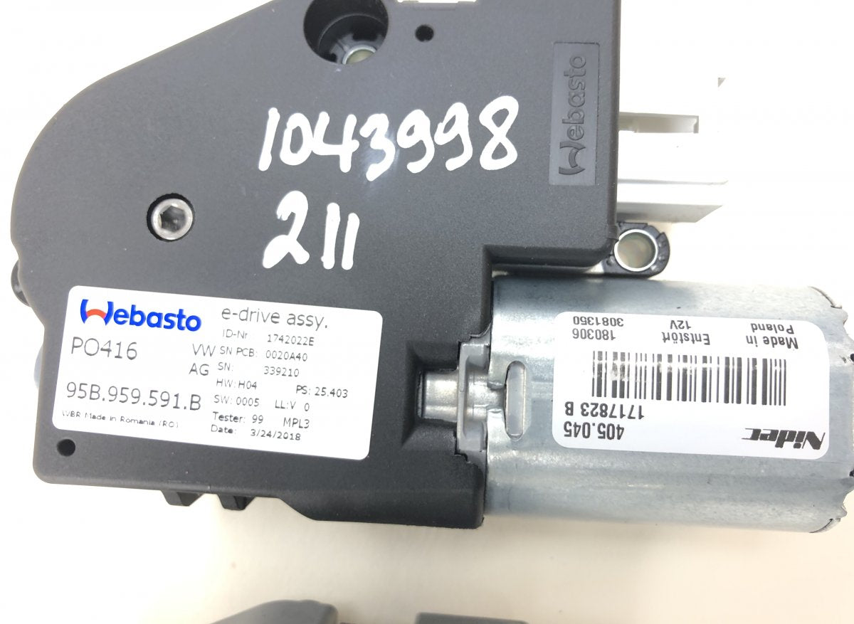 95B959591B Sun roof motor set PORSCHE MACAN I (95B) (2014-2024)