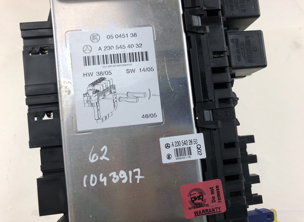 05045139 05045135 05045131 Fuse box MERCEDES-BENZ SL-CLASS (R230) (2001-2012)