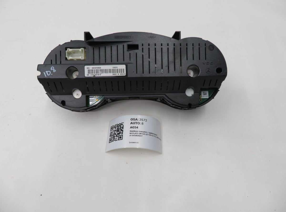 A1645404847 A1645408847 A1645402447 A1645404047 A1645403247 Instrument Cluster MERCEDES-BENZ ML-CLASS (W164) (2005-2011)
