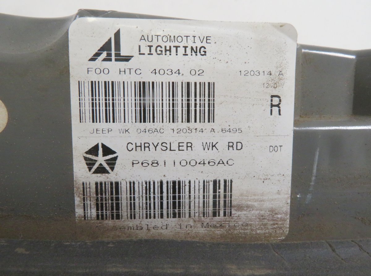 68110046AC Inner tail light, right JEEP GRAND CHEROKEE IV (WK, WK2) (2010-2021)