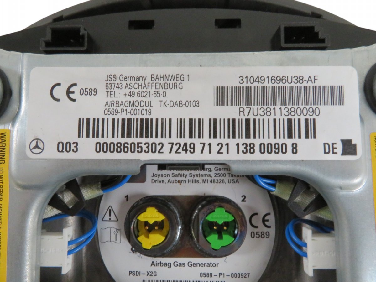 0008605302 A00086053027249 Steering Wheel Airbag MERCEDES-BENZ R-CLASS (W251) (2006-2013)