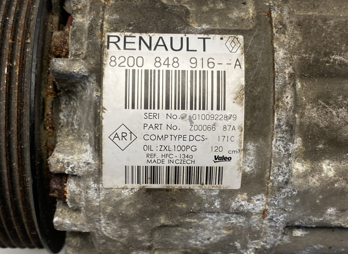 8200848916A 8200454172B 8200454172B AC / aircon Compressor RENAULT MASTER III (FV, JV) (2010-2024)