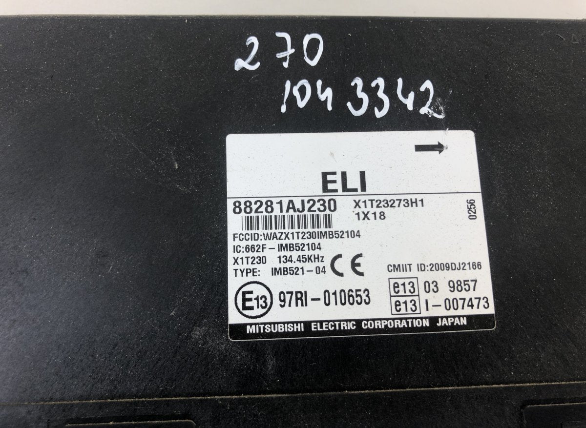 88281AJ230 Body control module (BCM) SUBARU LEGACY V / Outback (2009-2014)
