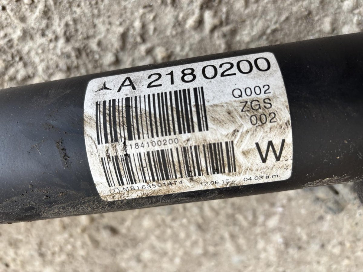 A2184100200 Propeller Shaft Complete MERCEDES-BENZ E-CLASS (W212) (2009-2016)