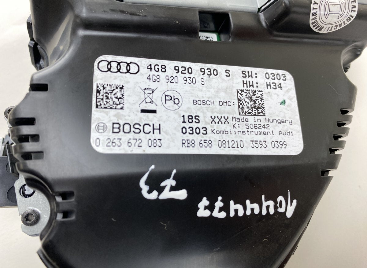 0263672083 Instrument Cluster AUDI A6 / A6 ALLROAD (C7, 4G) (2010-2018)