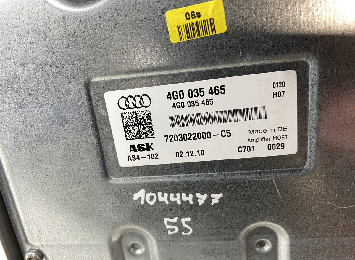 4G0035465A Audio amplifier AUDI A6 / A6 ALLROAD (C7, 4G) (2010-2018)