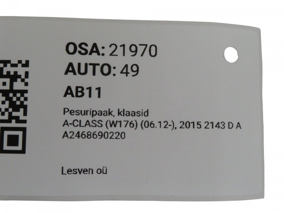 A2468690220 Window washer reservoir MERCEDES-BENZ A-CLASS (W176) (2012-2018)
