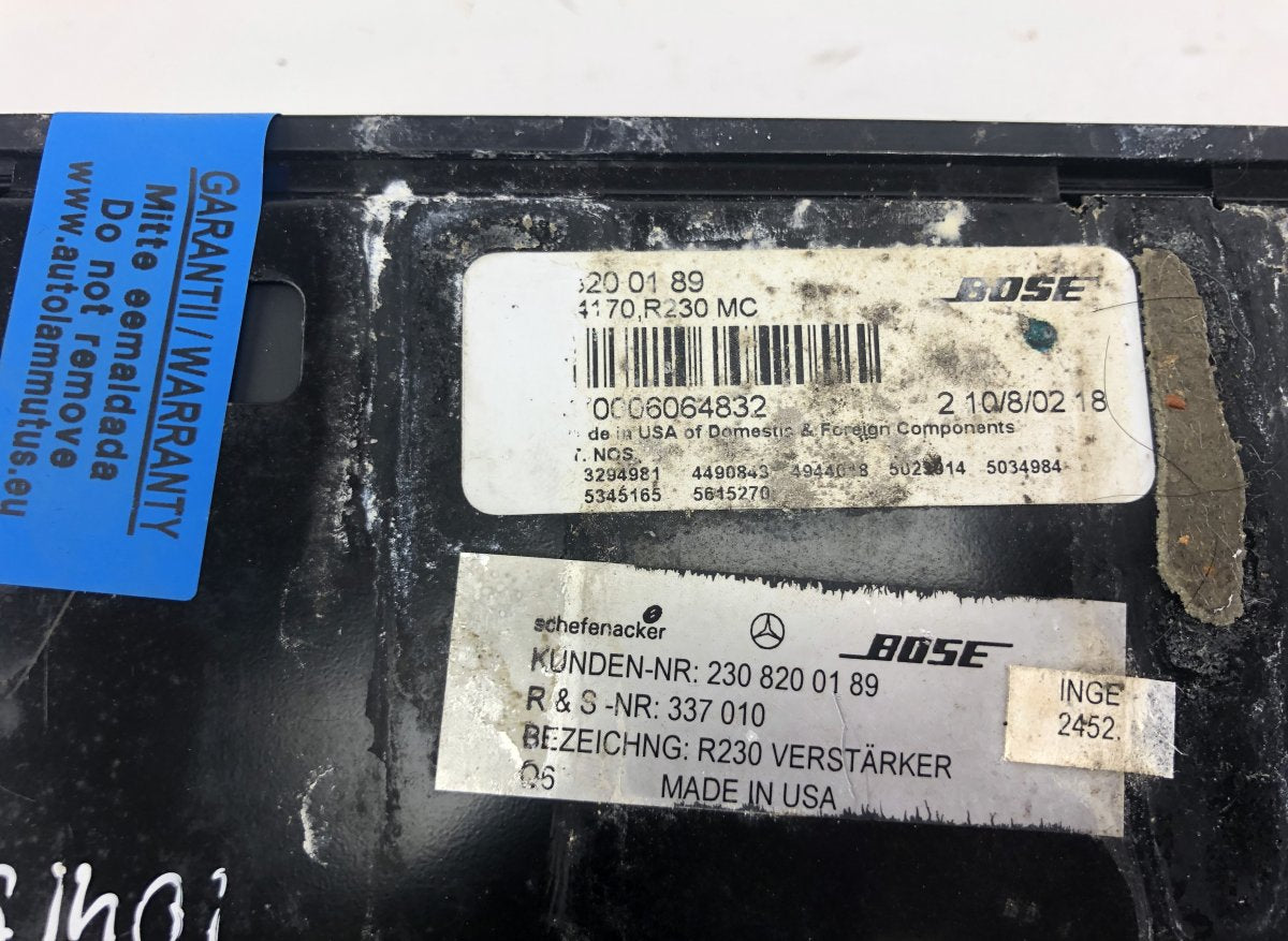 A2308200189 Audio amplifier MERCEDES-BENZ SL-CLASS (R230) (2001-2012)