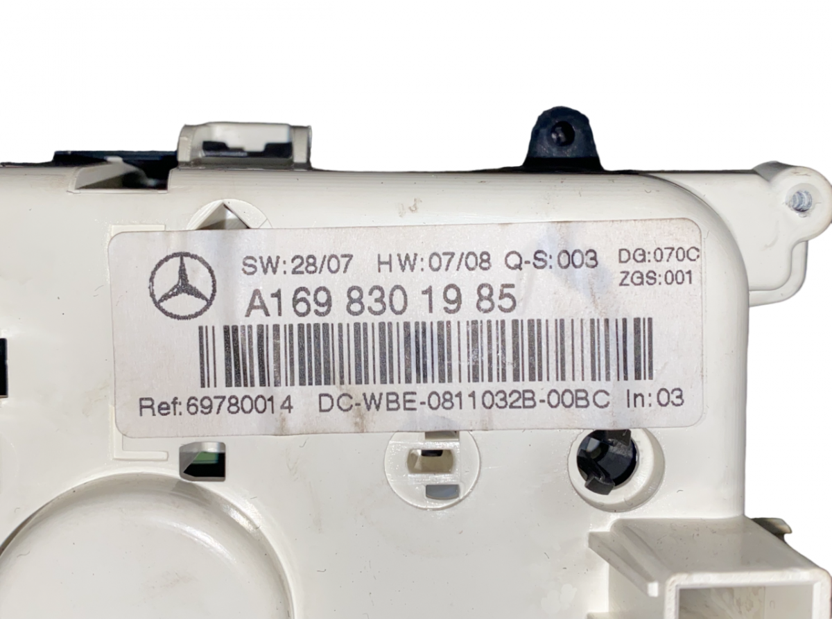 69780014 Heater control panel MERCEDES-BENZ B-CLASS (W245) (2005-2011)