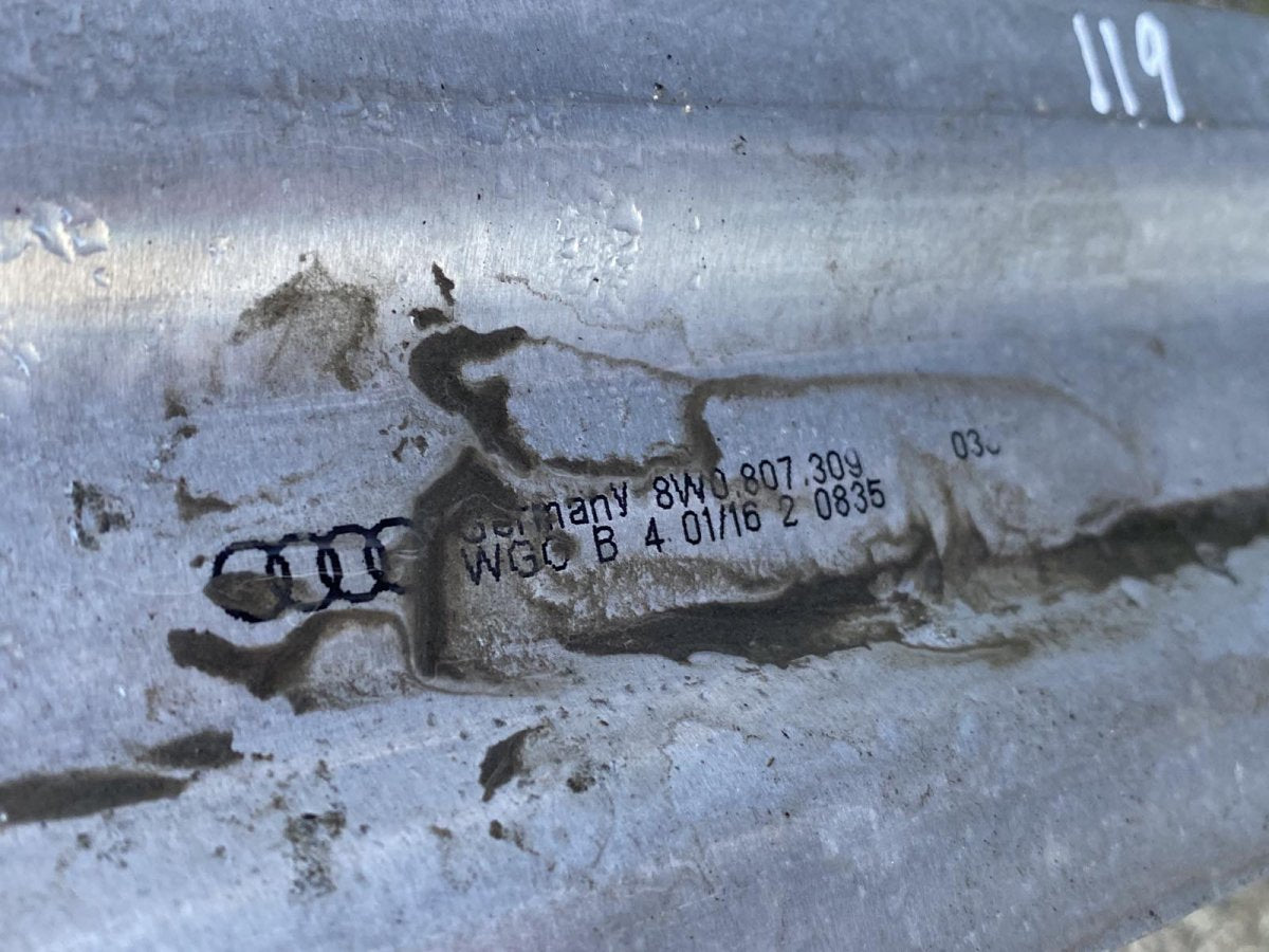 8W0807309 Rear bumper beam AUDI A4 (8W, B9) (2015-)