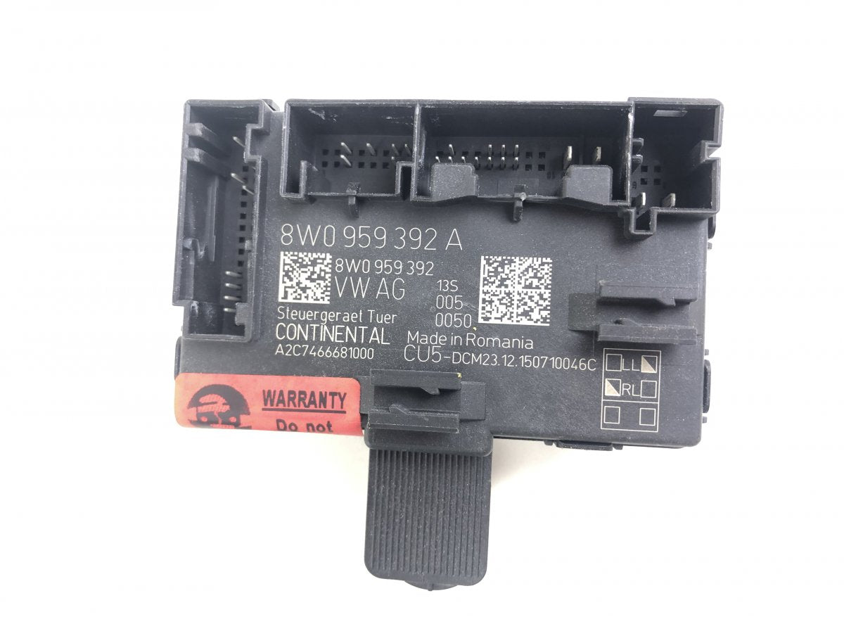 A2C7466561000 A2C7466720900 A2C7466681000 Door control unit front left AUDI A4 (8W, B9) (2015-)