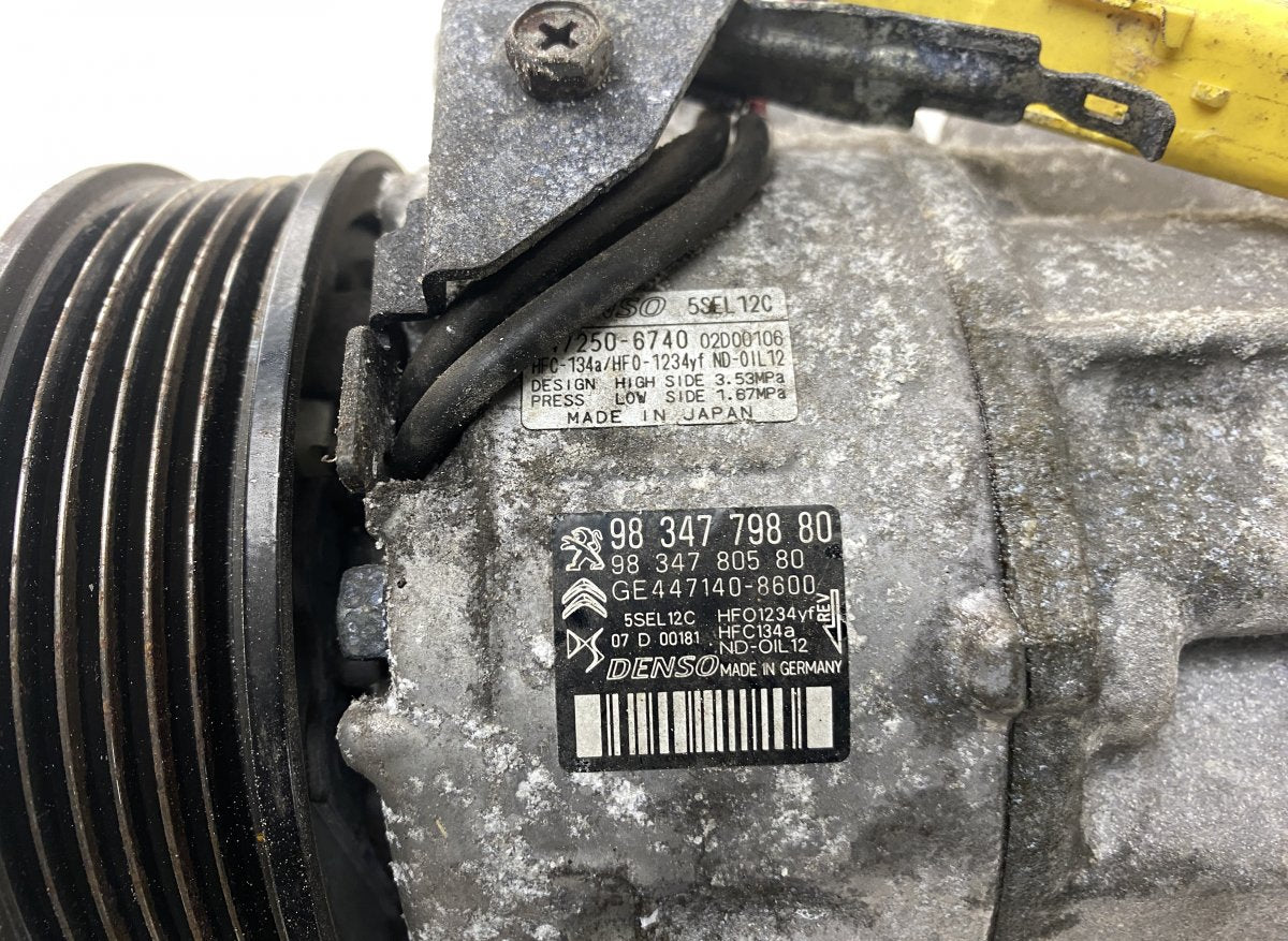 4471408600 4472506740 447250-6740 447140-8600 AC / aircon Compressor PEUGEOT 508 II (F3_, FB_, FH_) (09.18-)