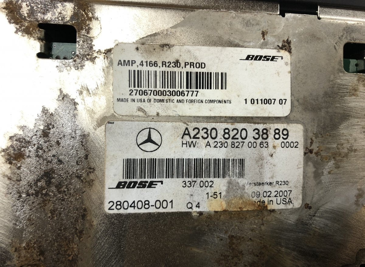 A2308203889 Audio amplifier MERCEDES-BENZ SL-CLASS (R230) (2001-2012)