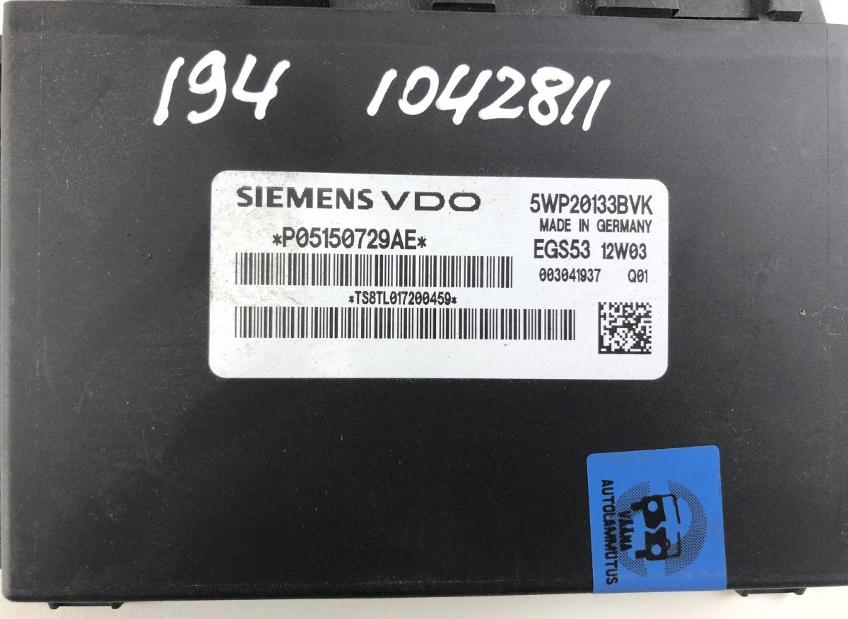 5WP20133BOK 5WP20133BVK Gearbox Control Unit JEEP GRAND CHEROKEE IV (WK, WK2) (2010-2021)
