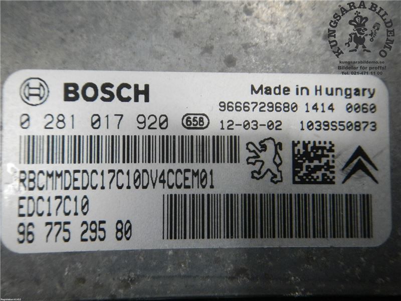 0281017920 Engine Control Unit / module (ECU) CITROËN C3 II (2009-2016)