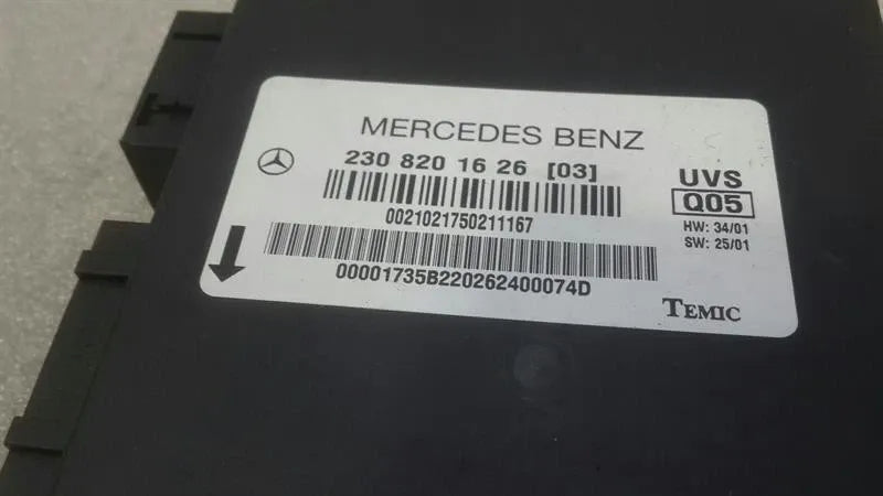 Mercedes SL R230 Roof Control Unit A2308201626 Roof Module.-