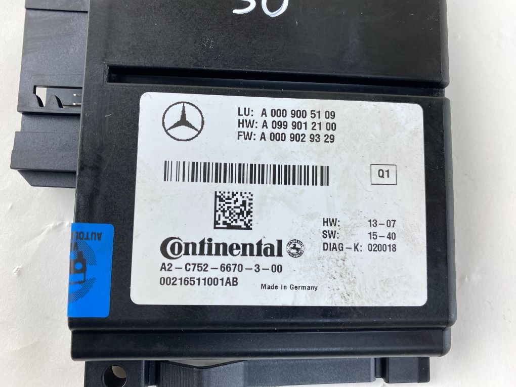 A2C7526670300 Cruise Control contol Unit MERCEDES-BENZ C-CLASS (W205) (2013-2021)
