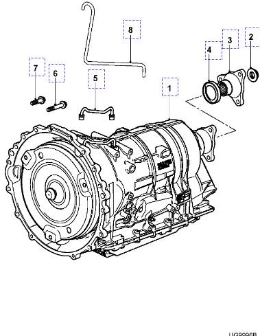 C2D10565E Gearbox JAGUAR XF (X250, CC9) (2008-2015)